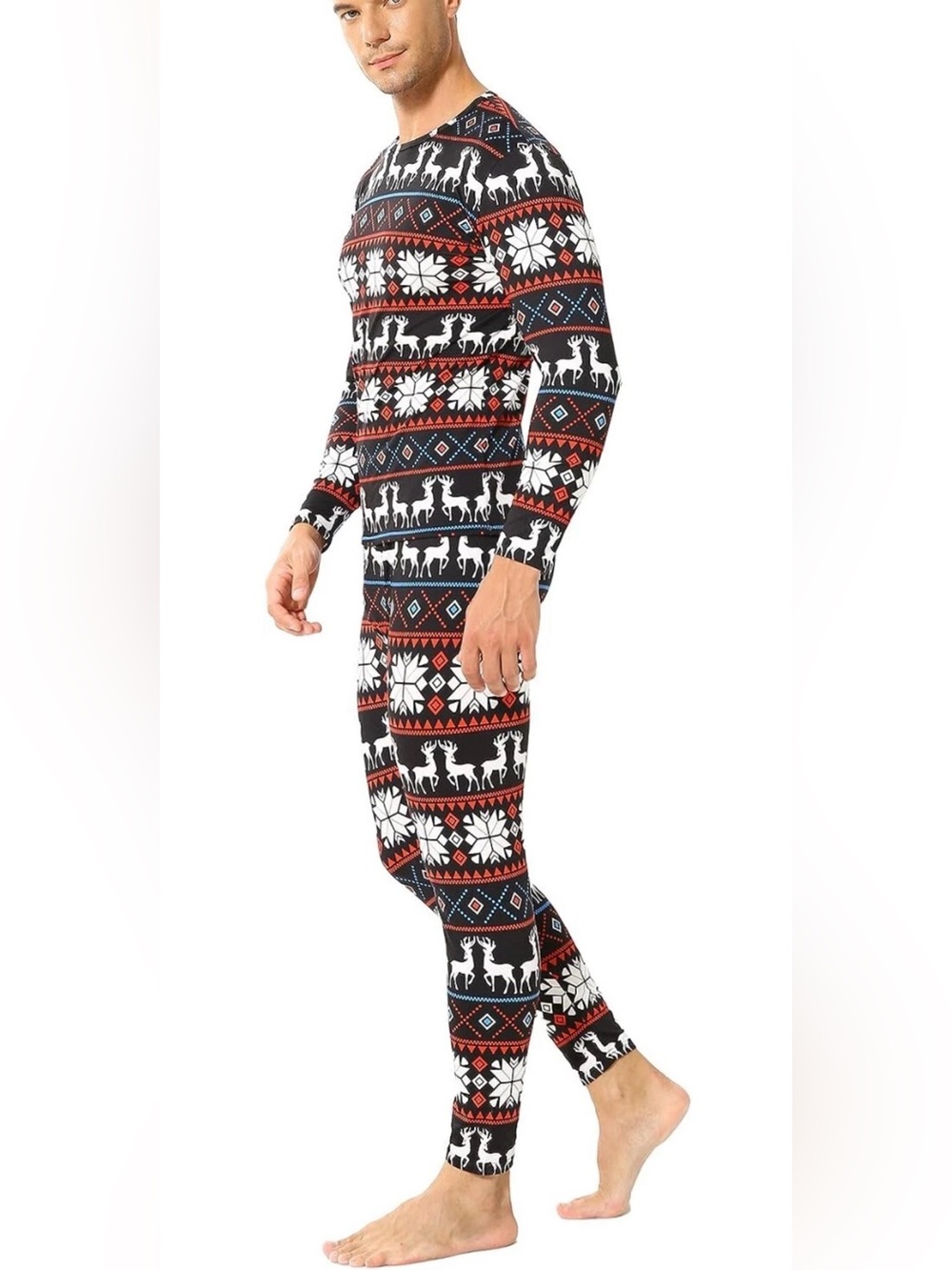 NEW Size S Mens Thermal Underwear Fleece Lined Long Johns Thermals Top & Bottom - Picture 2 of 12